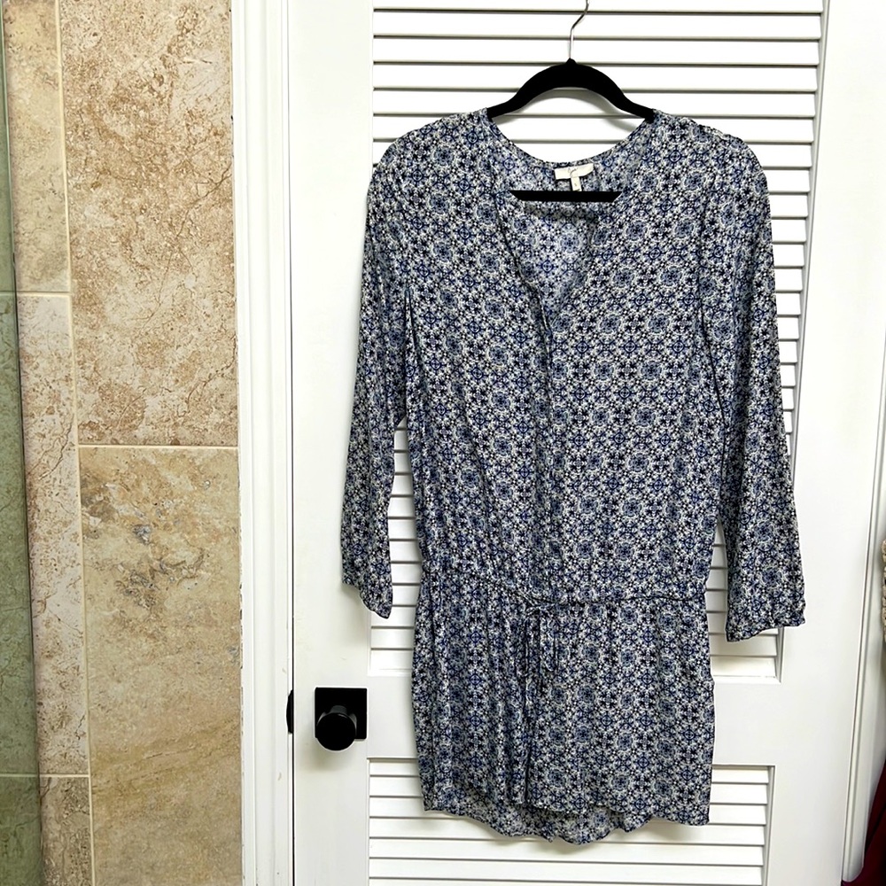 Joie long sleeve short silk jumper